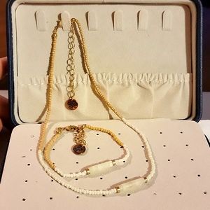 Plunder Design jewelry necklace with matching bracelet.